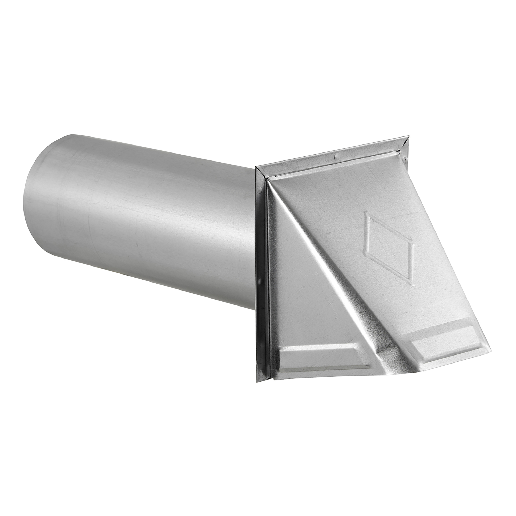 Lambro 4in. Galvanized Steel Wall Exhaust Hood Dryer Vent — 26-Gauge, Damper, 11in. Pipe, Model# 34400G